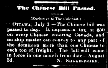 Chinese Bill Passed